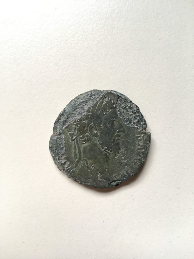 Bronzemünze aus dem römischen Reich