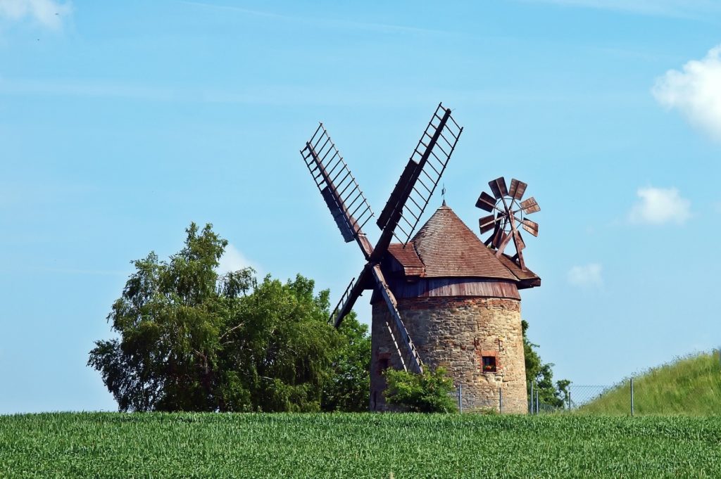 Eine historische Mühle